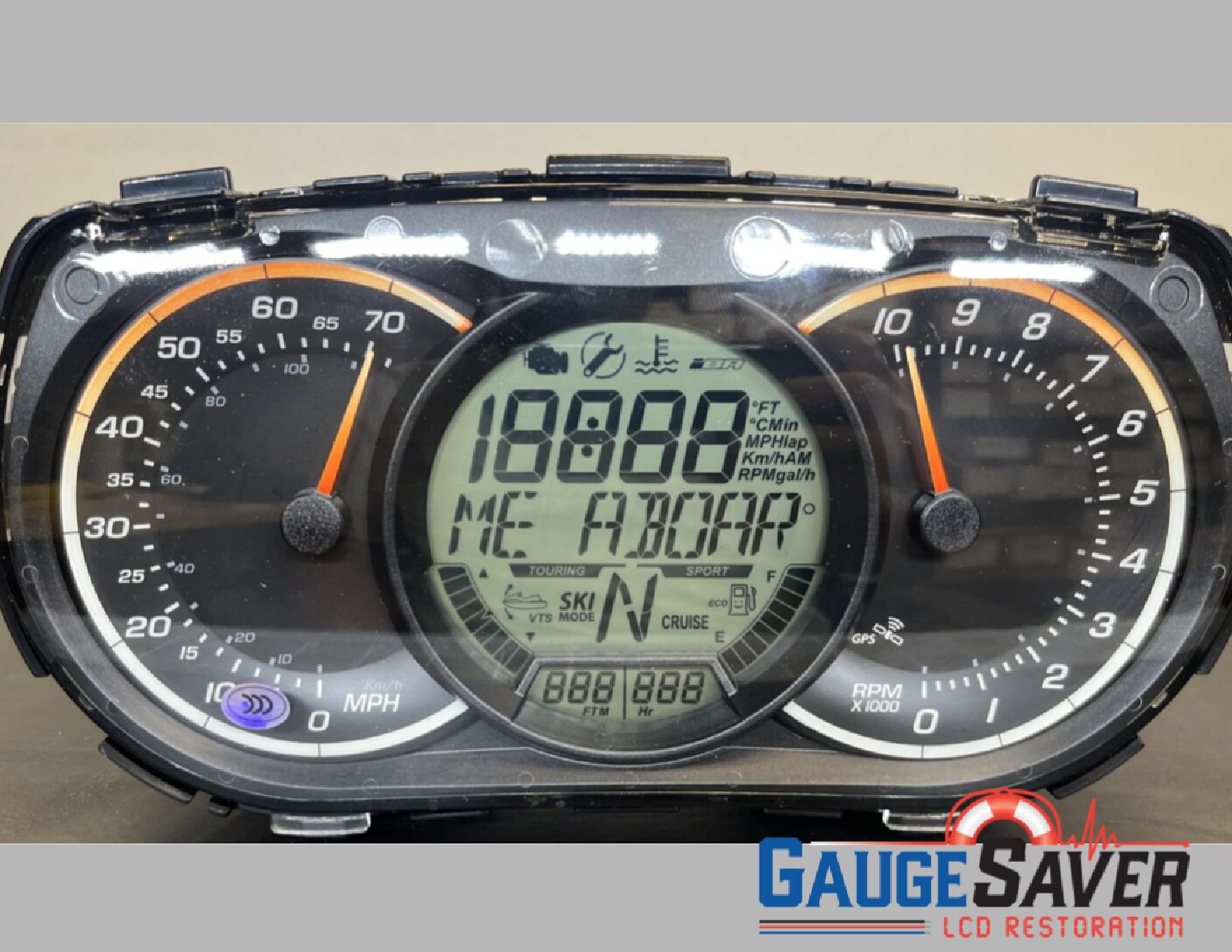 SeaDoo Cluster (large center display) Restoration Services