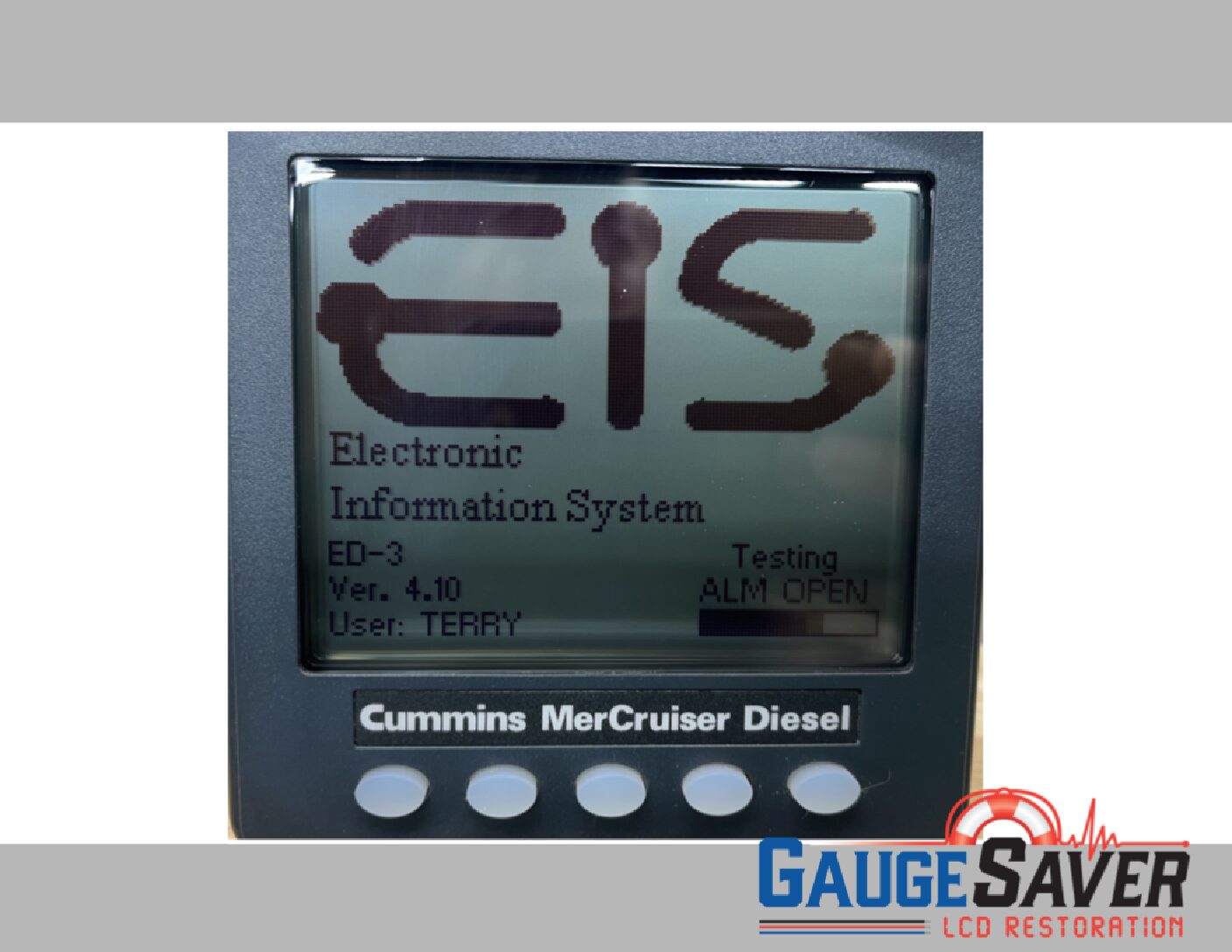 Cummins Engine Data Display LCD Restoration Service