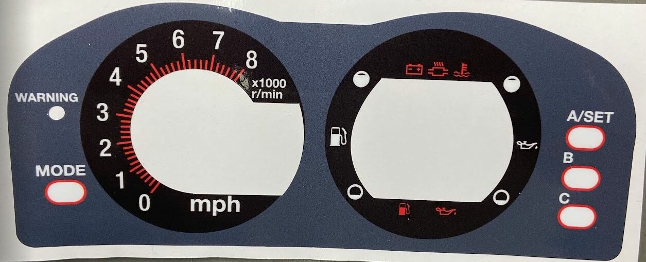 Yamaha WaveRunner Ski cluster (early model) LCD restoration services - Image 3