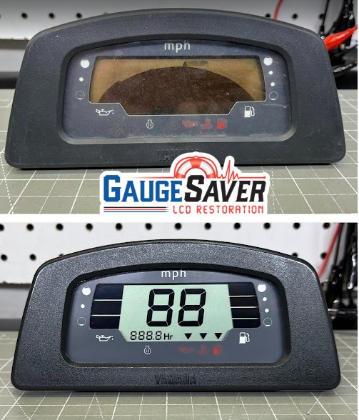 Yamaha WaveRunner / WaveRaider Ski cluster NEW LCD & NEW Faceplate replacement service - Image 3