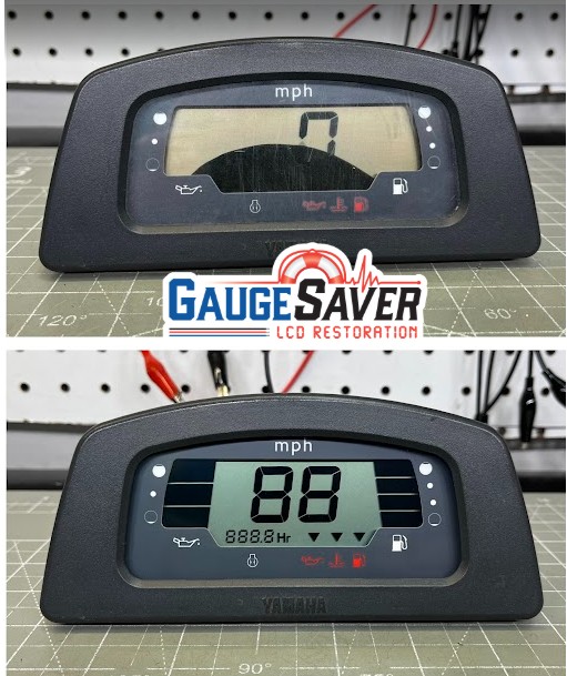 Yamaha WaveRunner / WaveRaider Ski cluster NEW LCD & NEW Faceplate replacement service - Image 4