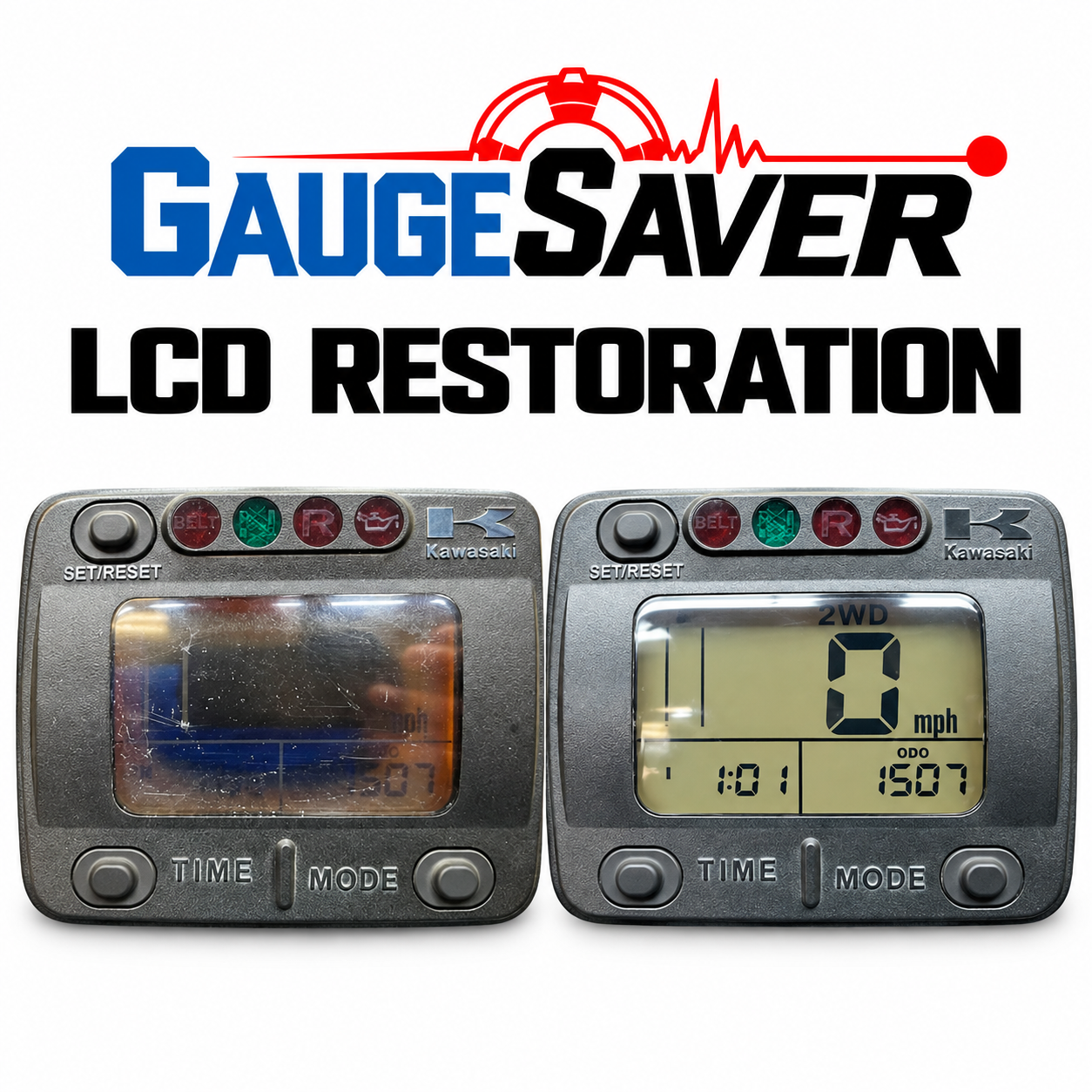 Kawasaki ATV Display LCD Restoration Service - Image 2