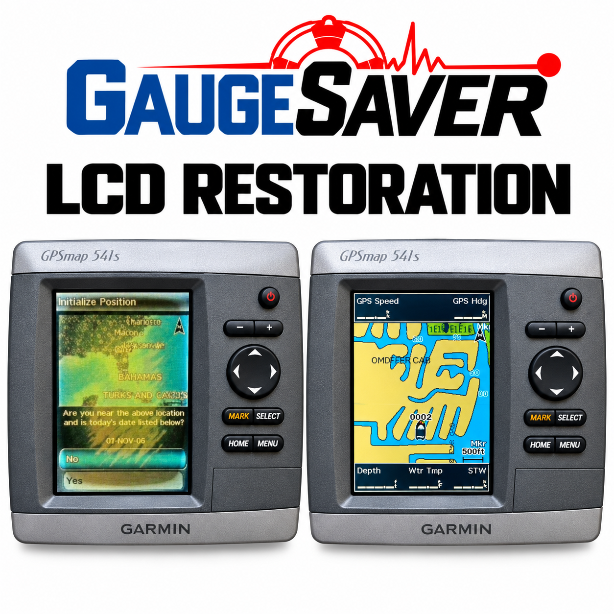 Garmin 541s LCD Restoration Services - Image 2