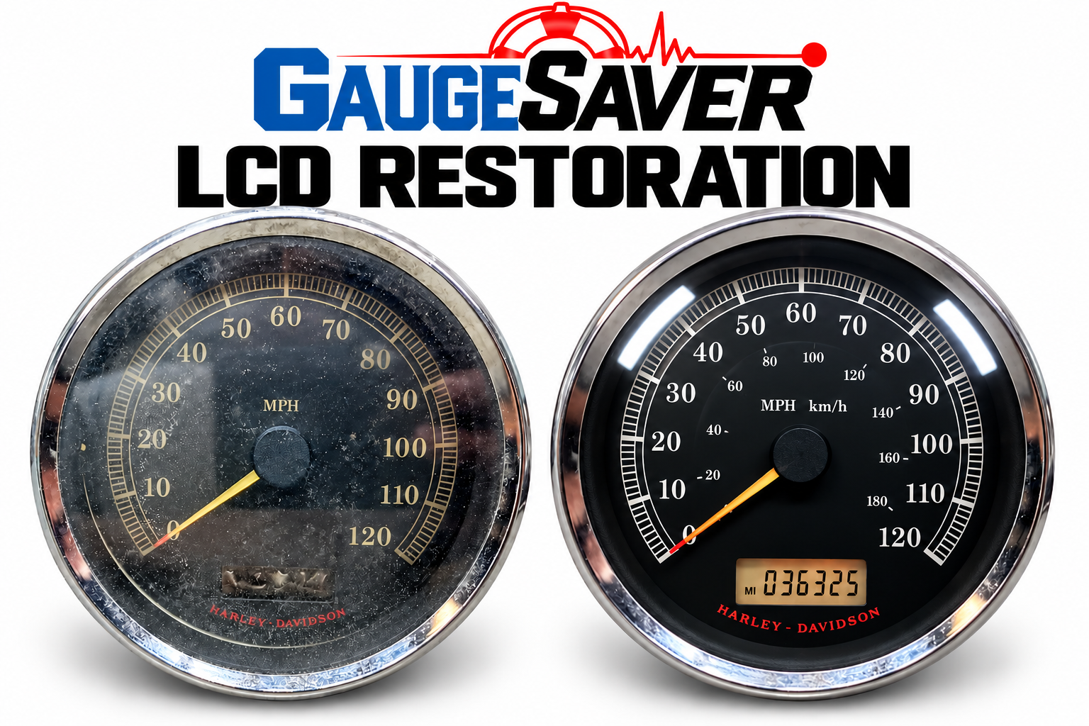 Harley-Davidson Speedo LCD restoration (1994-1999) - Image 2