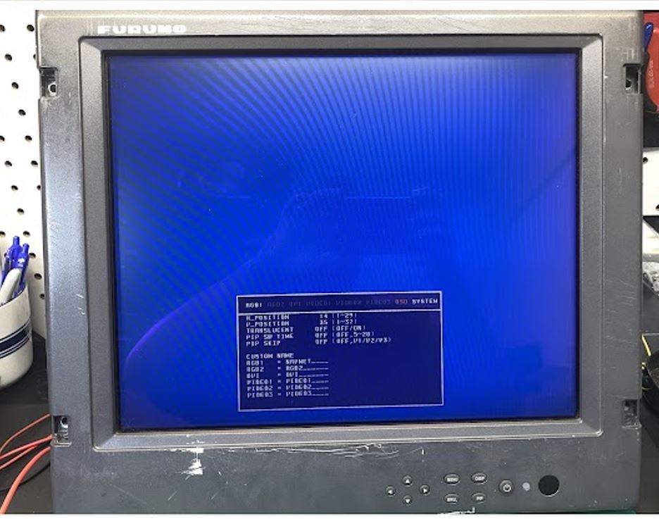 Furuno MU-170C lcd restoration
