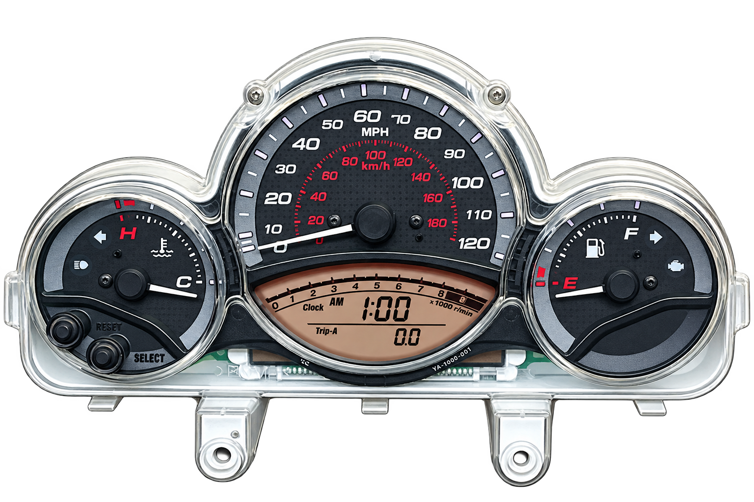 Yamaha TMAX XP500 Cluster LCD Restoration Service