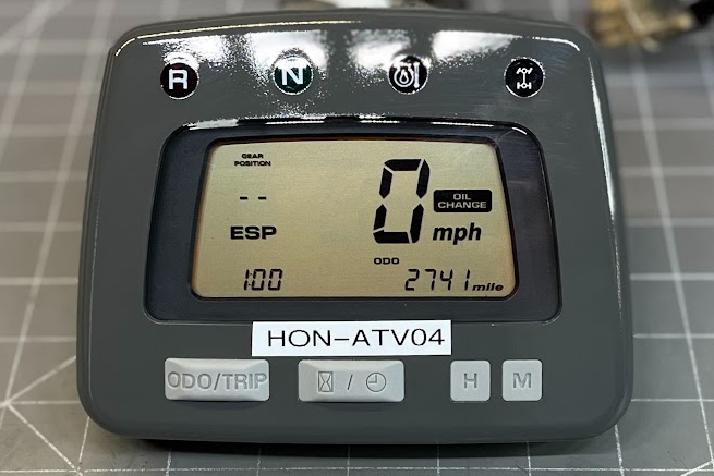 Honda ATV Speedometer Gauge (4 lights) (Refurbished) - Image 3