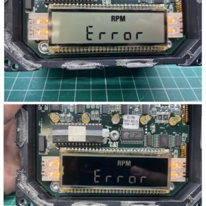 CAT engine display LCD restoration positive and negative