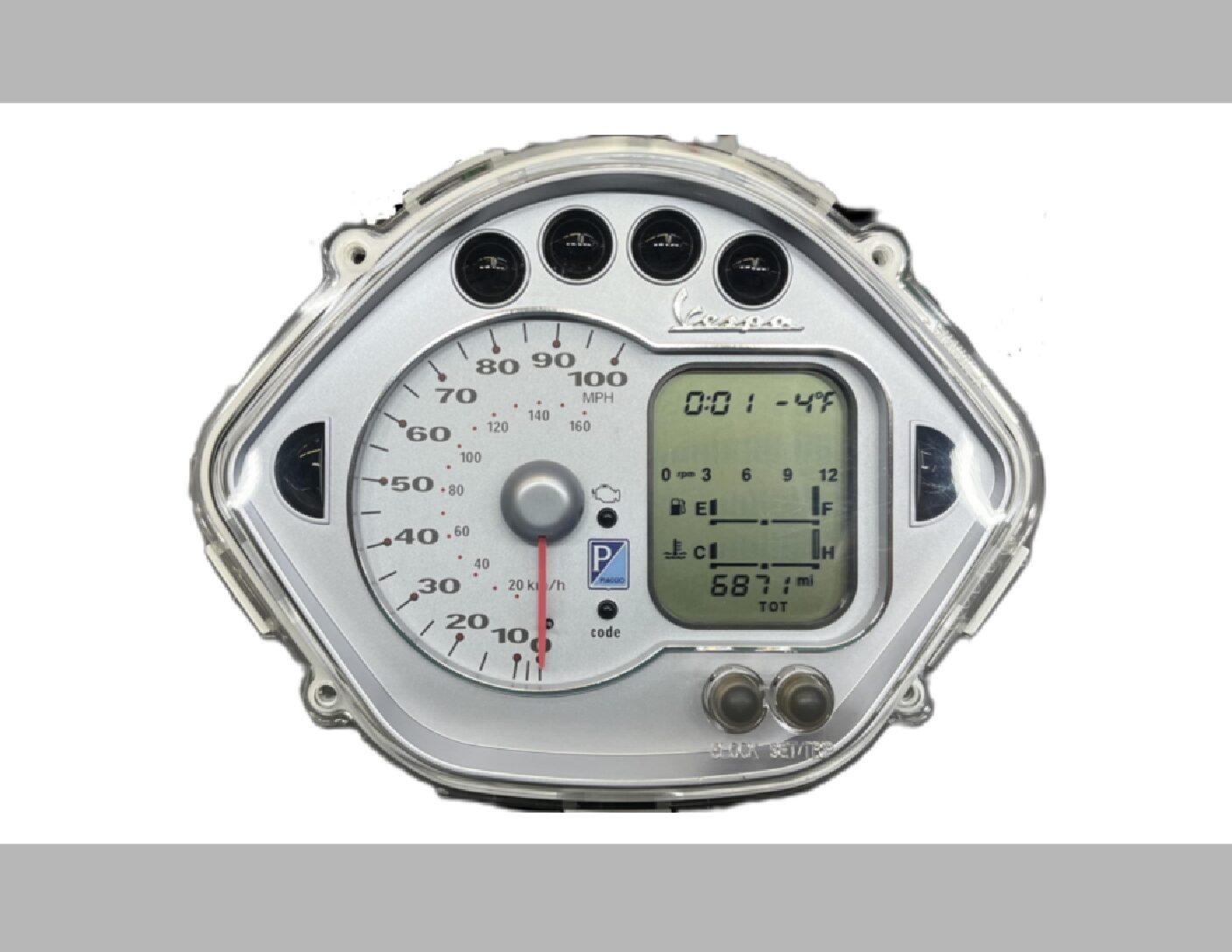 Vespa GTS 250ie (2008) Display LCD Restoration Service