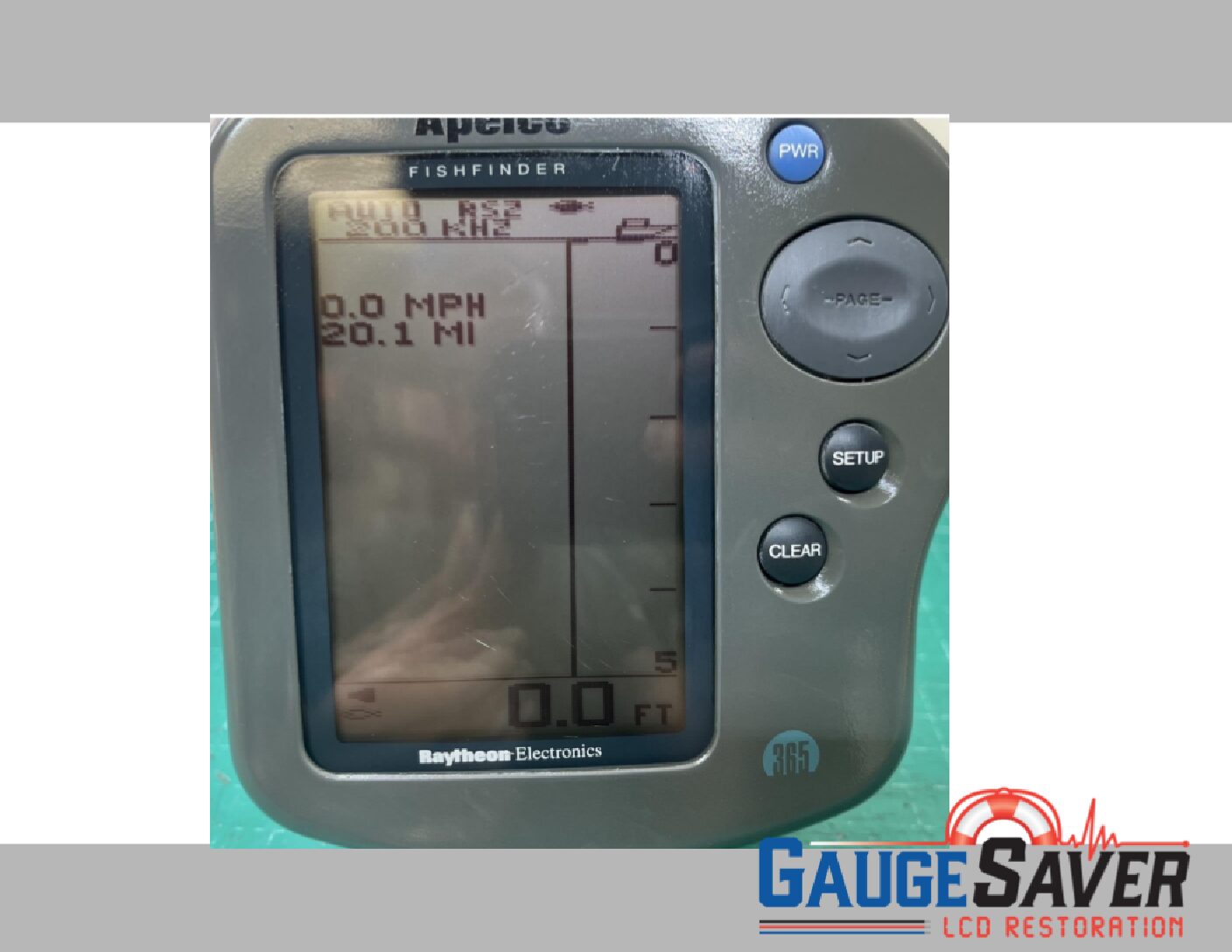 Raytheon Apelco Fishfinder 365 LCD Restoration Service