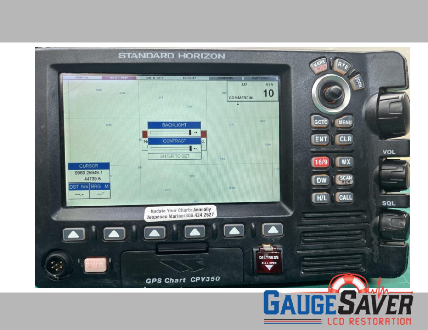 Standard Horizon GPS Chart CPV350 Backlight Inverter Replacement Service