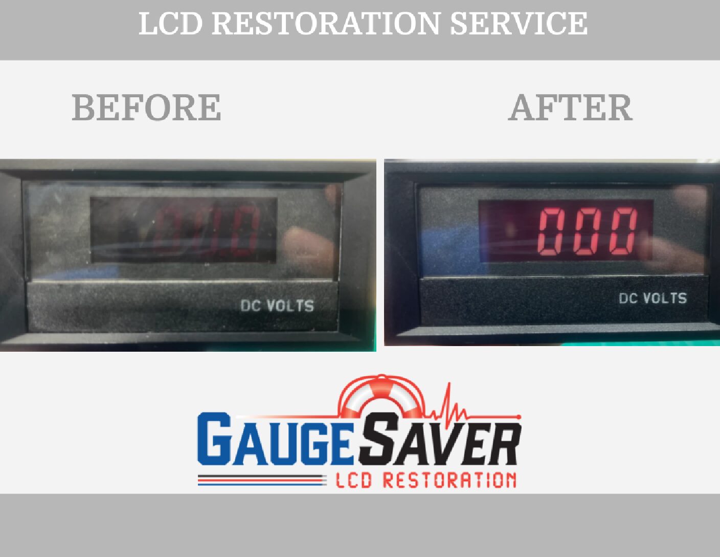 Modutec AC / DC / Ammeter LCD Restoration Service - Image 2