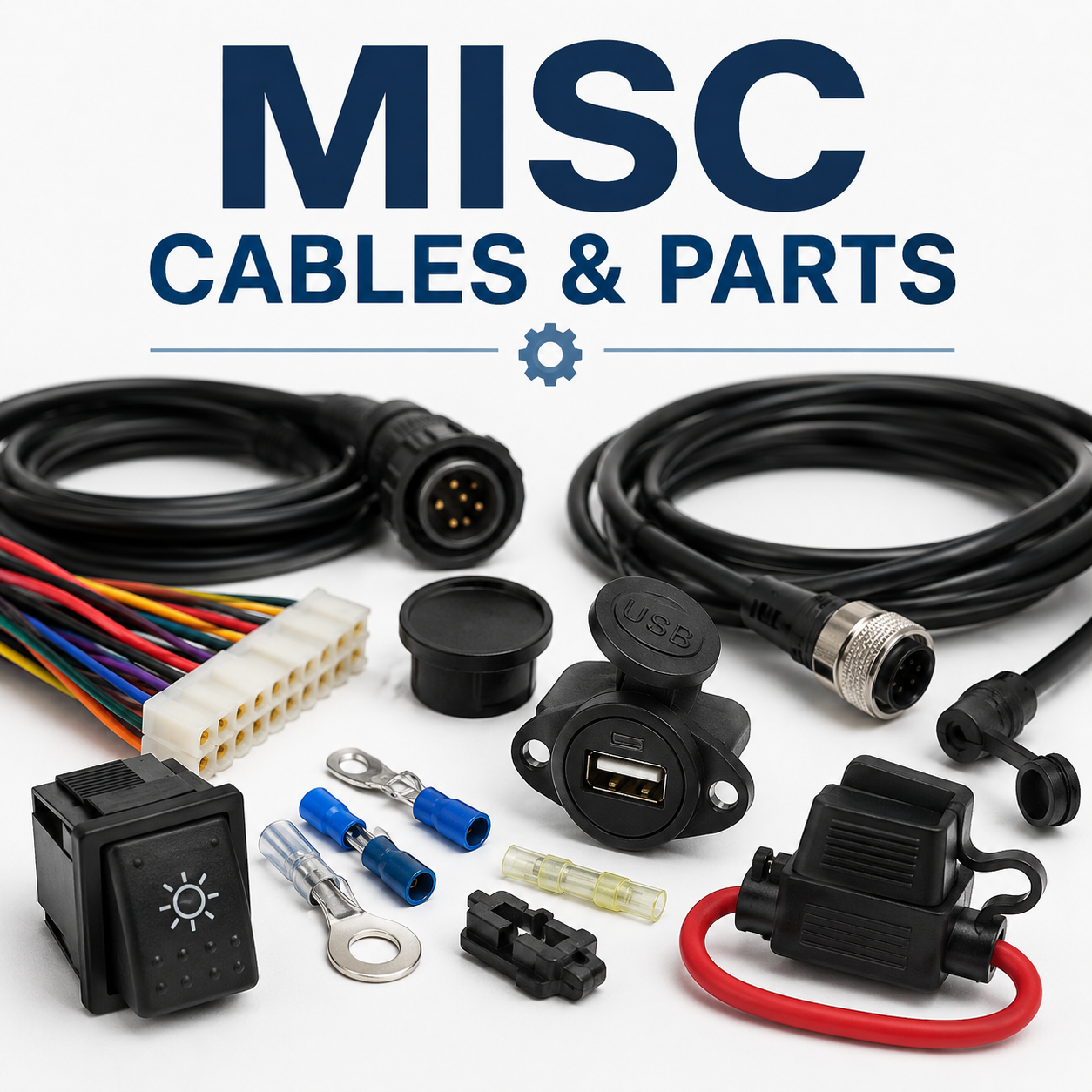 Miscellaneous marine cables, parts and accessories
