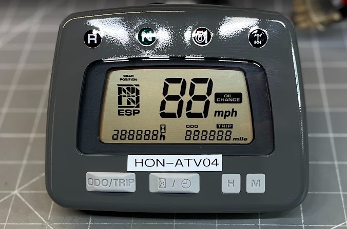 Honda ATV Dash Meter (4 lights) (Refurbished)